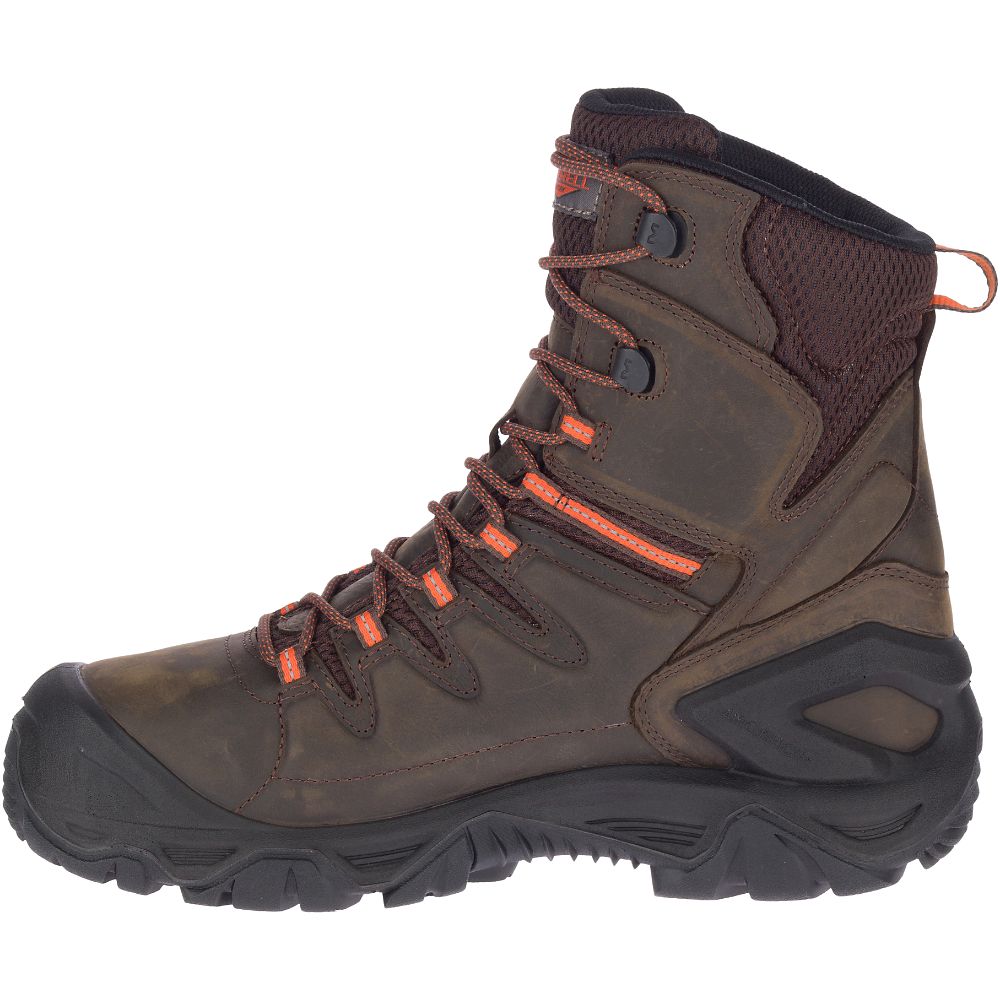 Merrel StrongfielLeathe 8" ThermWaterproo Com To Wor Boots Espresso