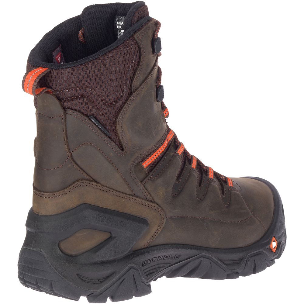 Merrel StrongfielLeathe 8" ThermWaterproo Com To Wor Boots Espresso