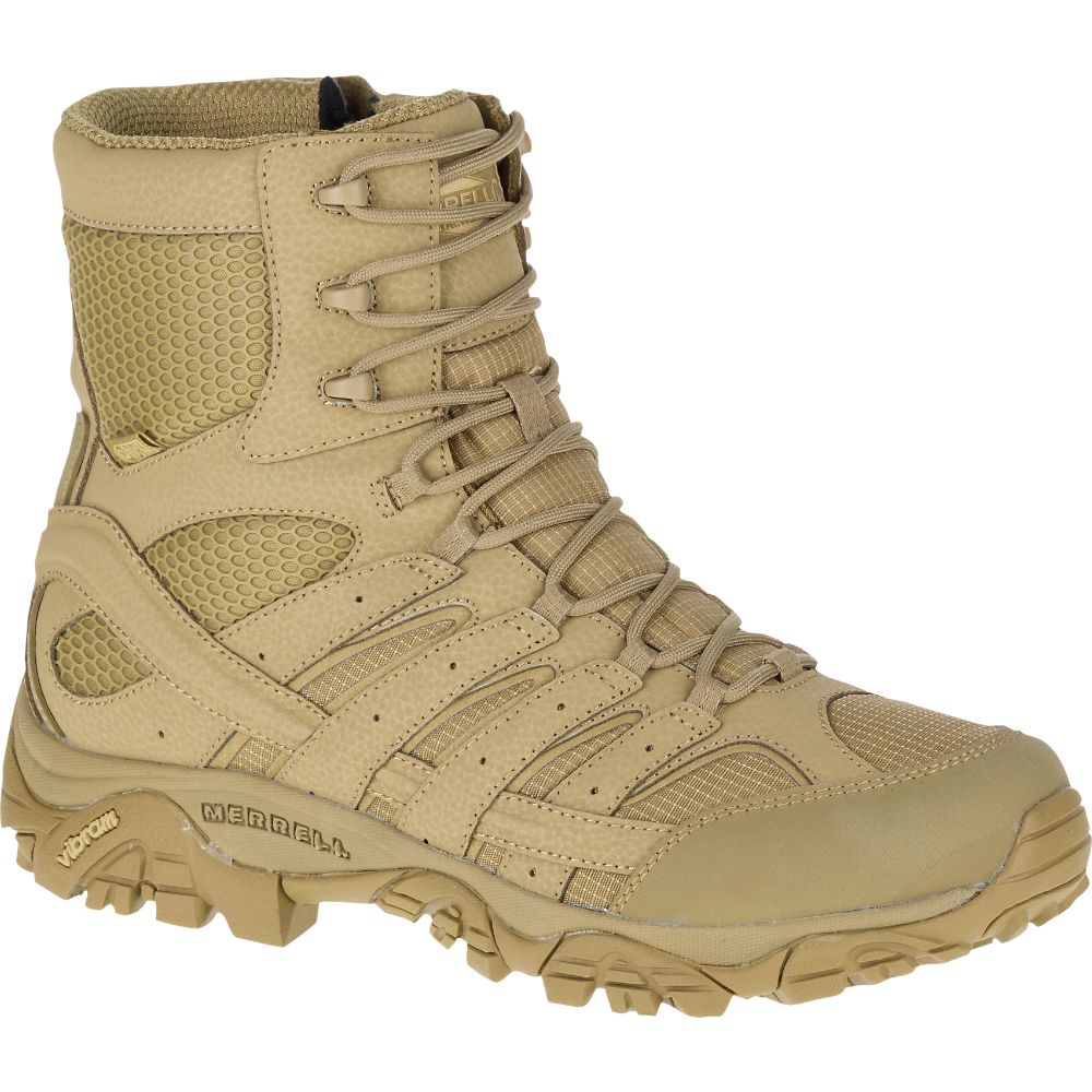 Merrel Moa 8" TacticaWaterproo Boots Wid Widt Coyote