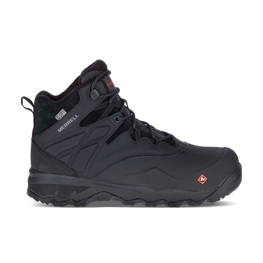 Merrel Therm Adventur 6" IceWaterproo Com To Wor Boots Black - Click Image to Close