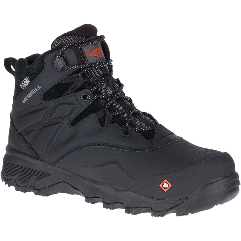 Merrel Therm Adventur 6" IceWaterproo Com To Wor Boots Black