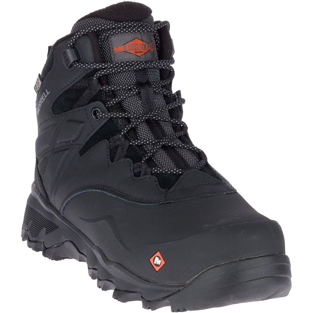 Merrel Therm Adventur 6" IceWaterproo Com To Wor Boots Black