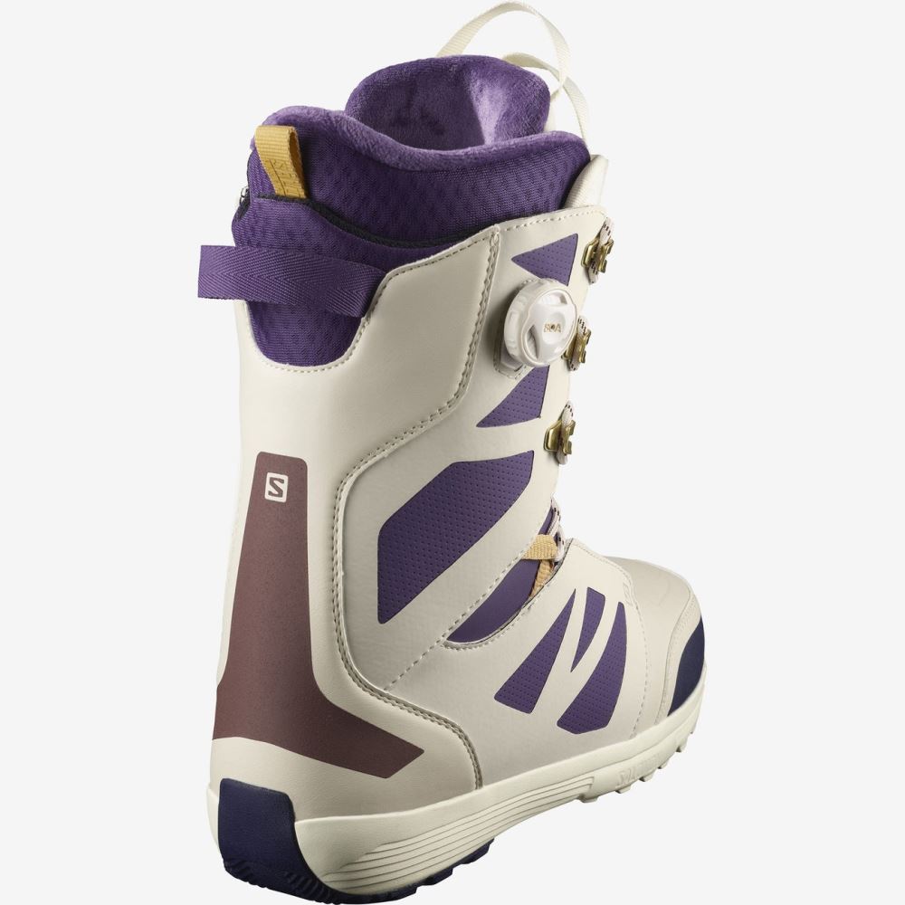 Salomon LAUNCH LACE SJ BOA TEAM - Vanilla Ice / Grape / Rainy Day