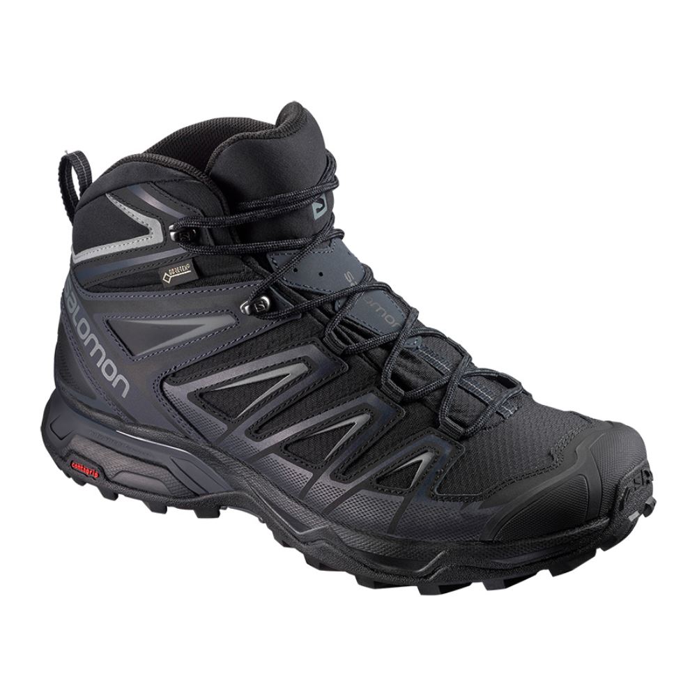 Salomon X Ultra 3 Wide Mid Gtx - Black/India Ink/Monument - Click Image to Close