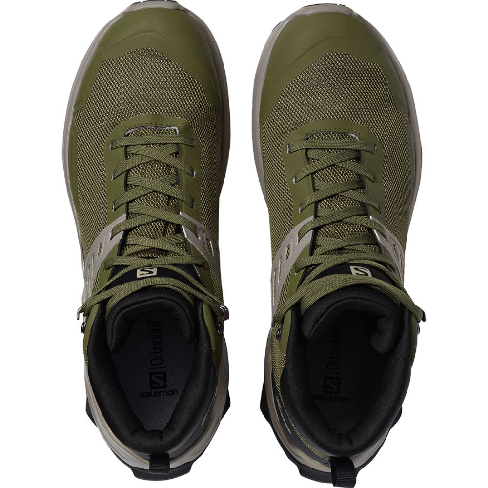 Salomon X Raise Mid Gtx - Olive Night/Black/Vintage Kaki