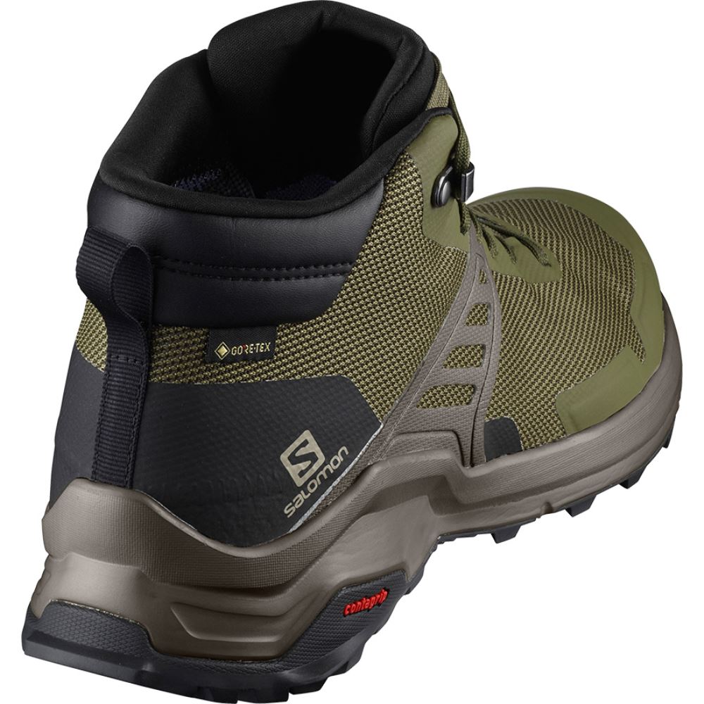 Salomon X Raise Mid Gtx - Olive Night/Black/Vintage Kaki