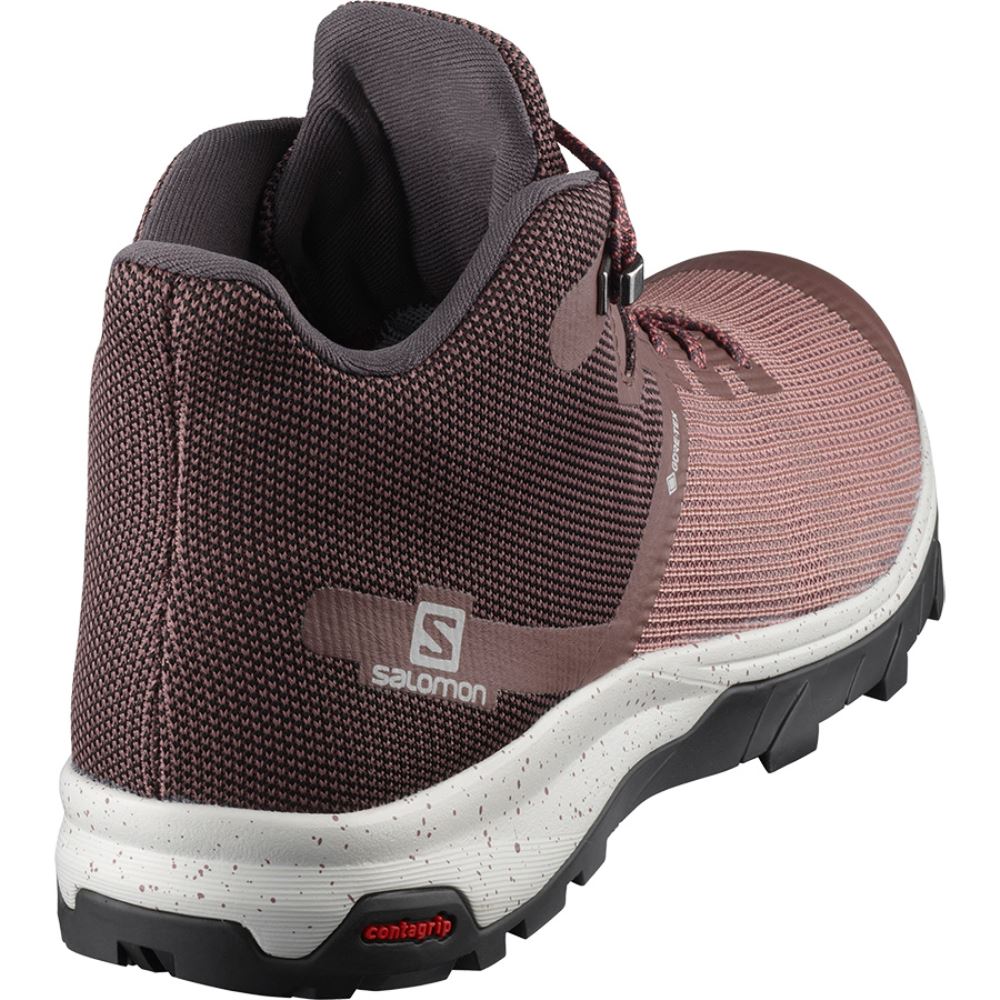 Salomon Outline Prism Mid Gtx W - Peppercorn/Shale/Brick Dust