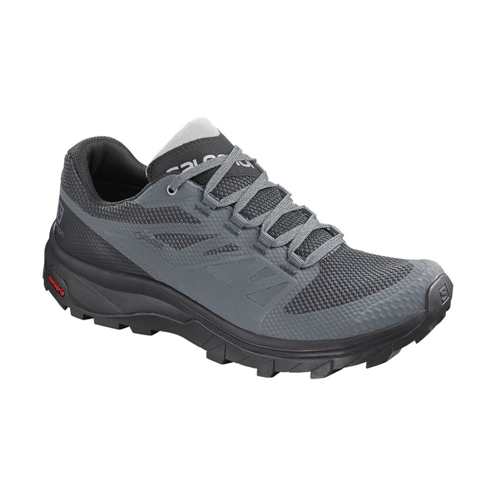 Salomon Outline Gtx W - Stormy Weather/Black/Lunar Rock - Click Image to Close