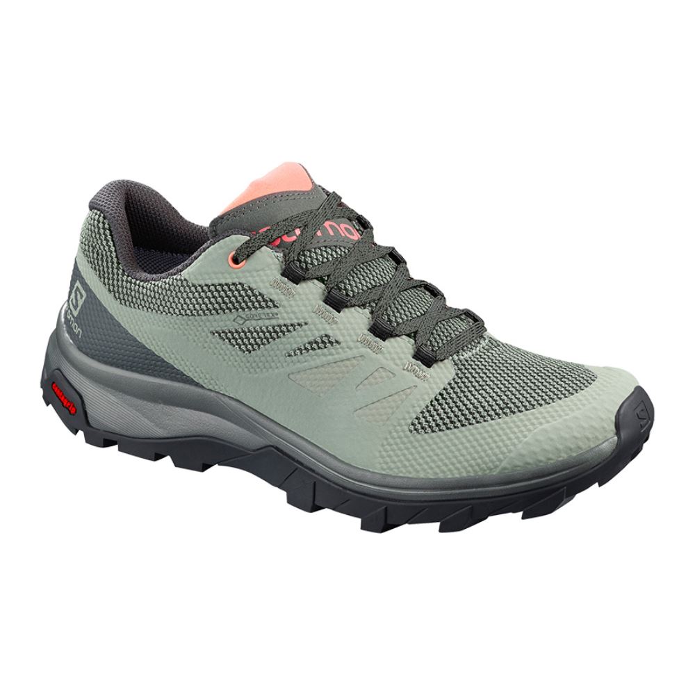 Salomon Outline Gtx W - Shadow/Urban Chic/Coral Almond - Click Image to Close