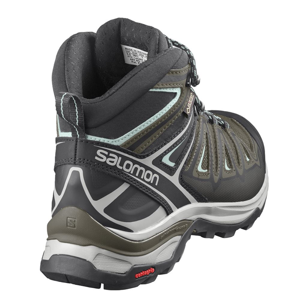 Salomon X Ultra 3 Mid Gtx W - Olive Night/Black/Icy Morn