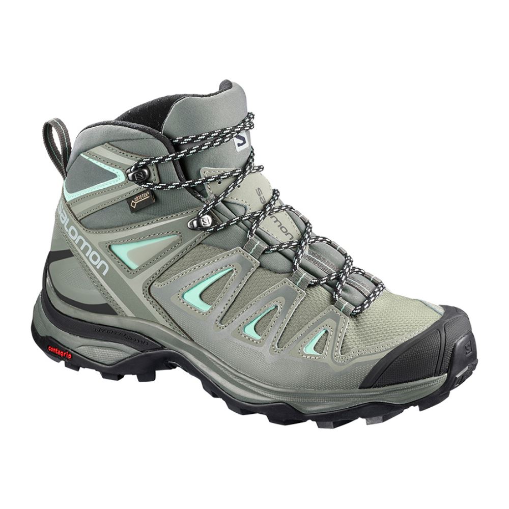 Salomon X Ultra 3 Mid Gtx W - Shadow/Castor Gray/Beach Glass - Click Image to Close