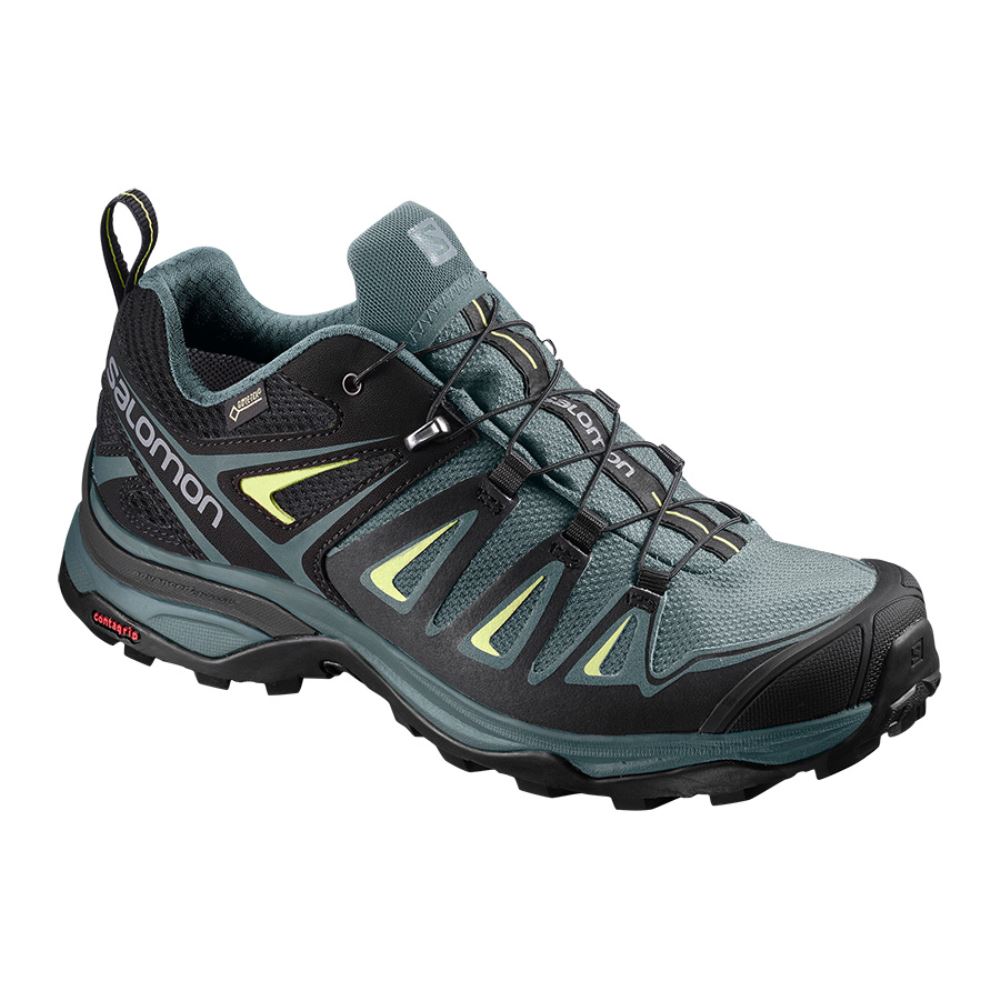 Salomon X Ultra 3 Gtx W - Artic/Darkest Spruce/Sunny Lime