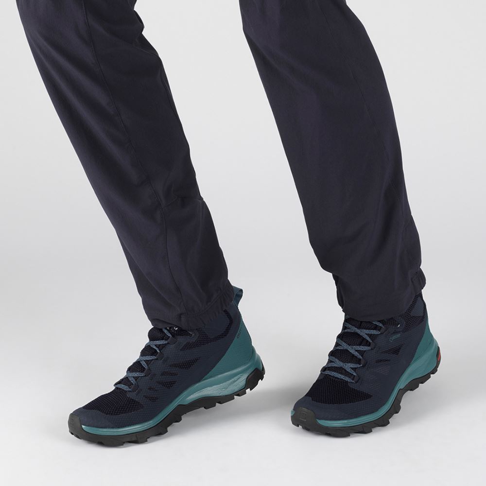 Salomon Outline Mid Gtx W - Navy Blazer/Hydro/Guacamole