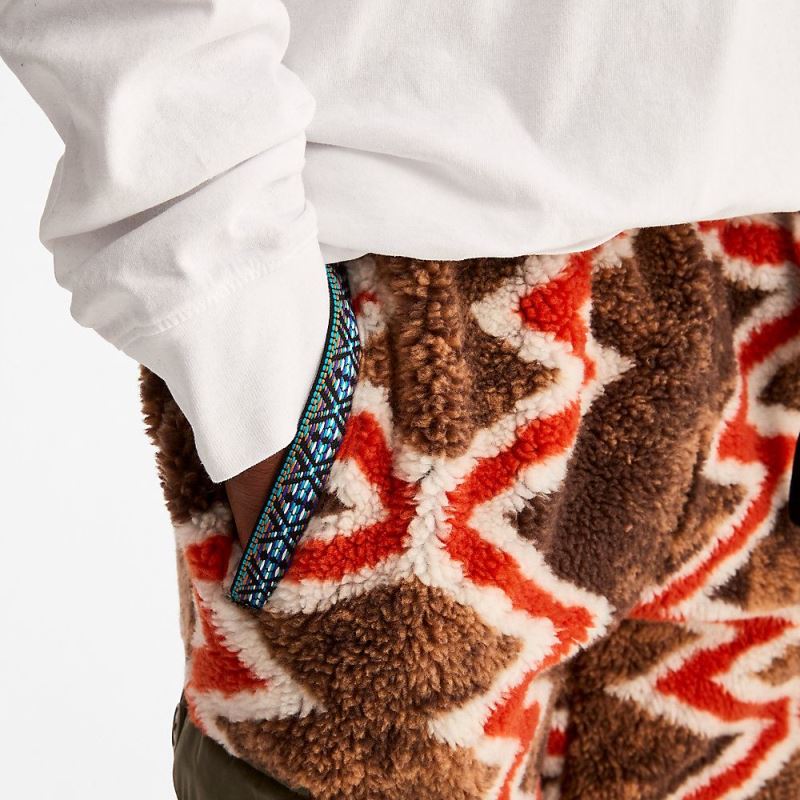 Timberland Bee Line x Fleece Bottoms in Red