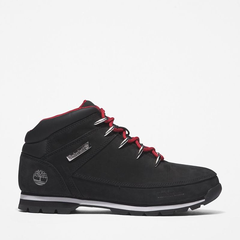 Timberland Euro Sprint Hiker for Men in Black/Red