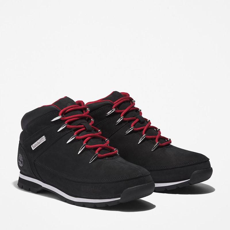 Timberland Euro Sprint Hiker for Men in Black/Red