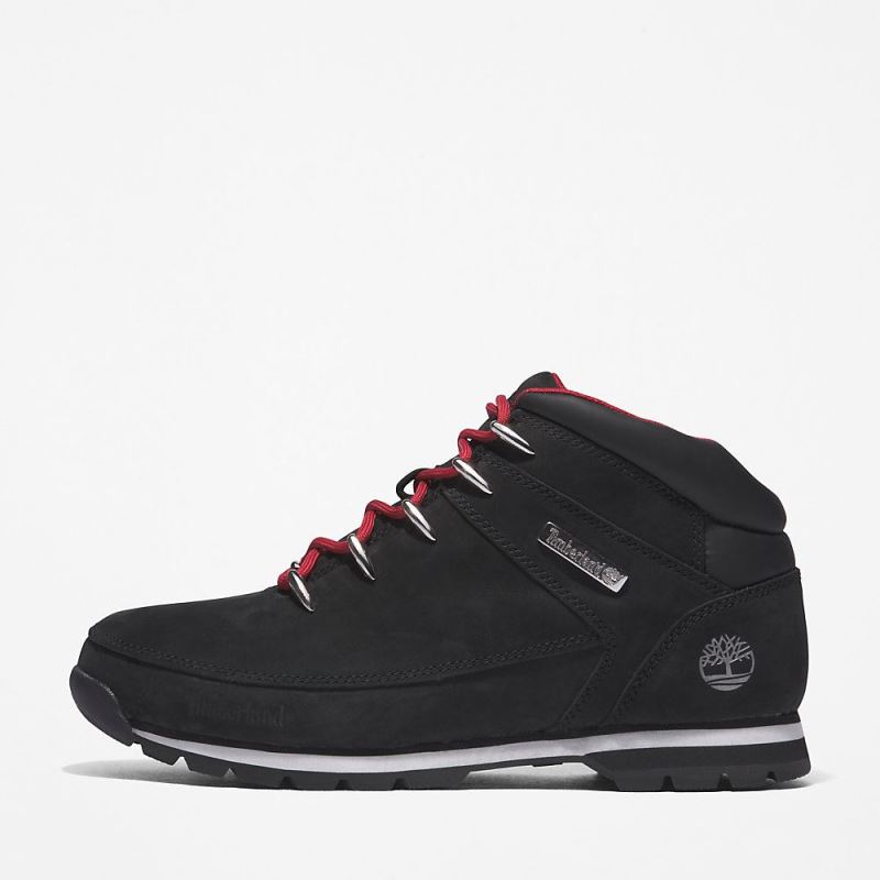 Timberland Euro Sprint Hiker for Men in Black/Red