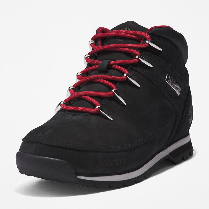 Timberland Euro Sprint Hiker for Men in Black/Red