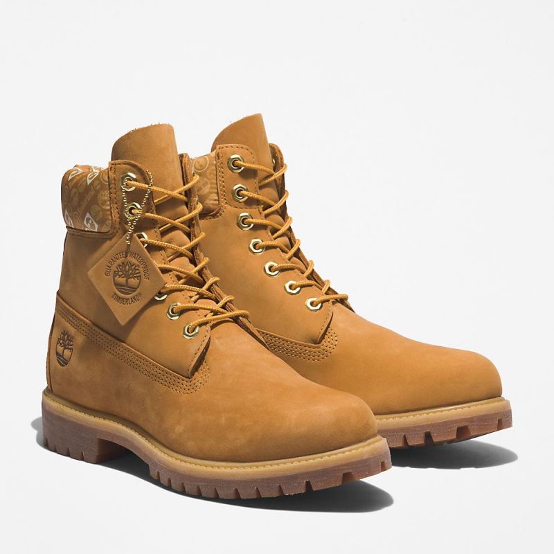 Timberland Timberland Premium? 6 Inch Boot for Men in Yellow/White