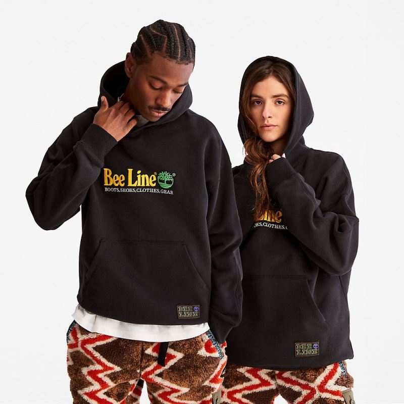 Timberland Bee Line x Logo Hoodie in Black