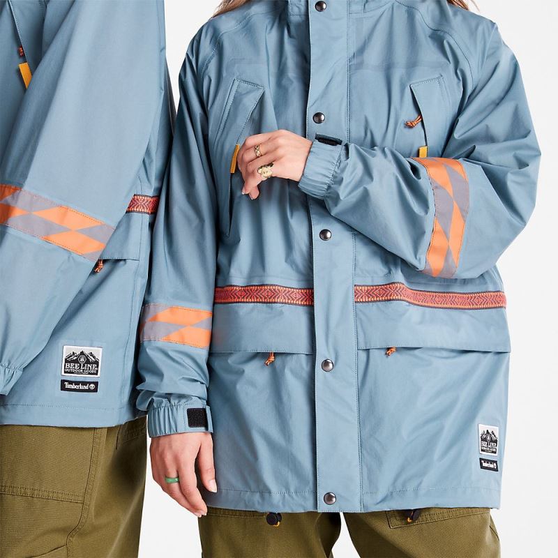 Timberland Bee Line x Triple-layer Parka in Blue