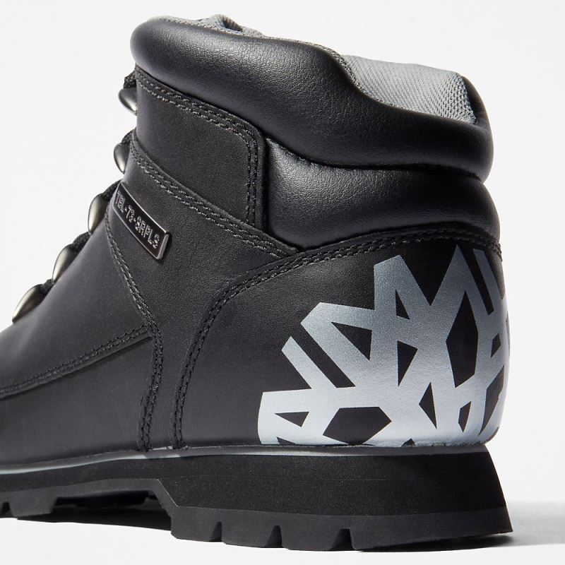 Timberland Euro Sprint Hiker for Men in Black Full-grain