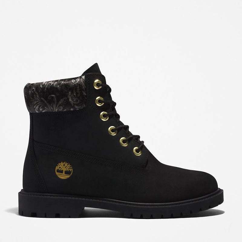 Timberland Heritage 6 Inch Boot for Women in Black