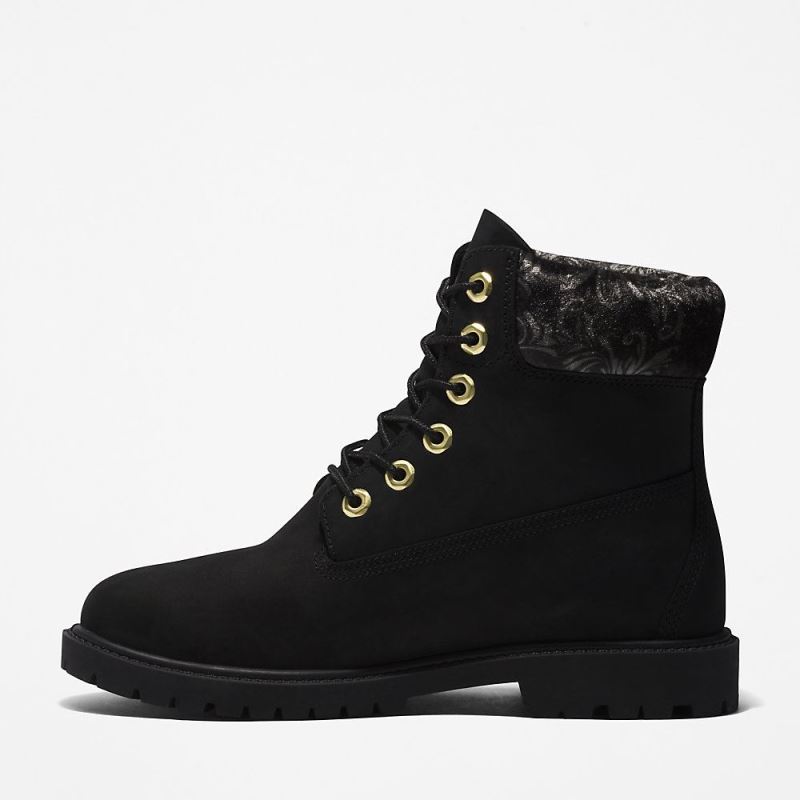 Timberland Heritage 6 Inch Boot for Women in Black