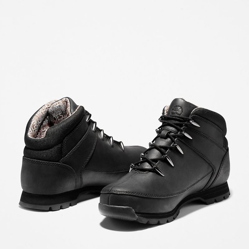 Timberland Euro Sprint Mid Hiker for Men in Monochrome Black