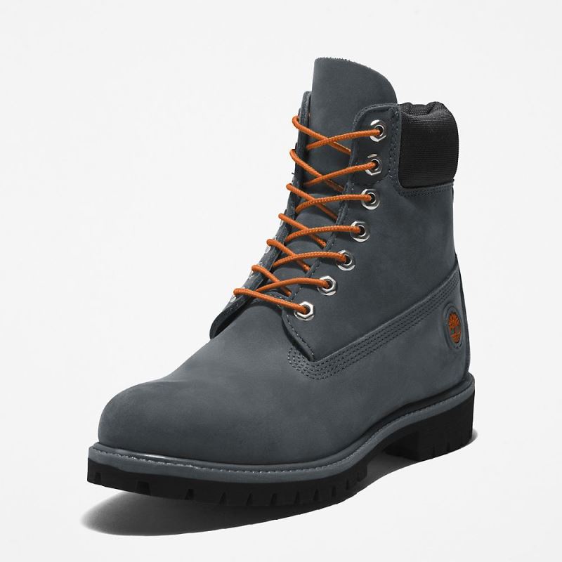 Timberland Timberland Premium? 6 Inch Boot for Men in Grey/Orange