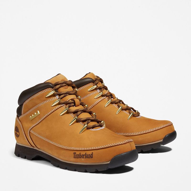 Timberland Euro Sprint Hiker for Men in Yellow Nubuck