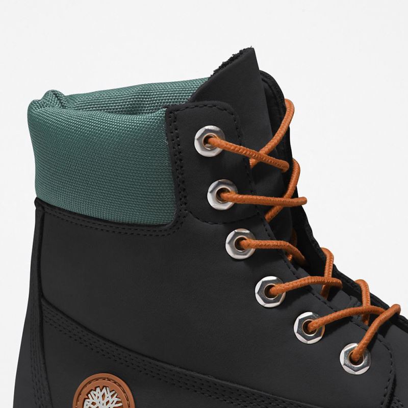 Timberland Heritage 6 Inch Boot for Women in Black/Green