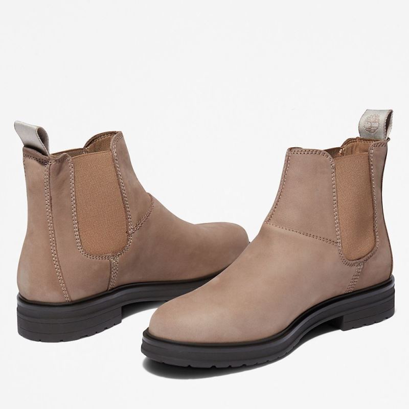 Timberland Hannover Hill Chelsea Boot for Women in Beige or Grey