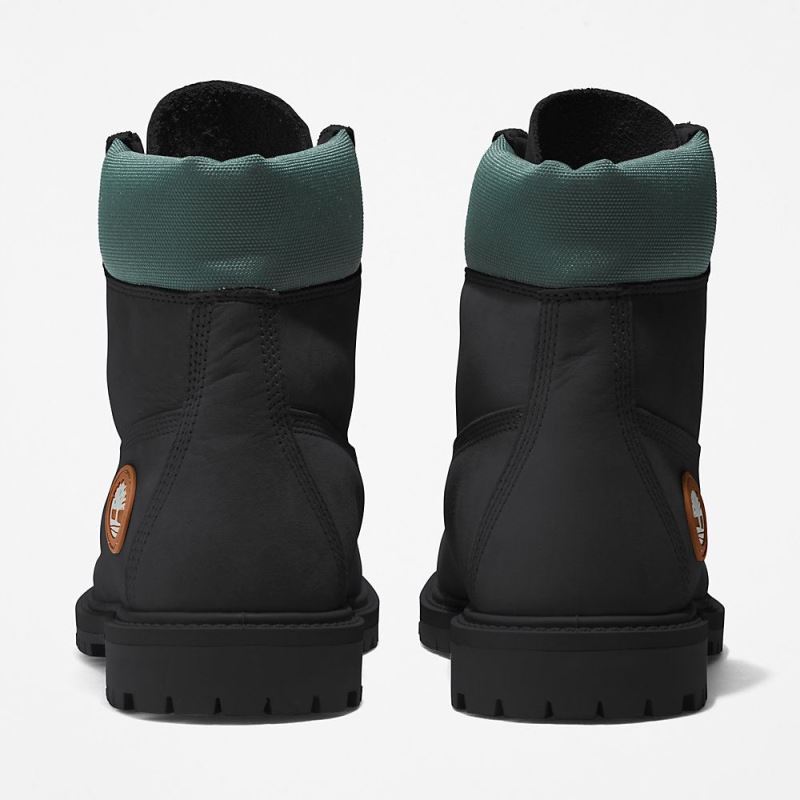 Timberland Heritage 6 Inch Boot for Women in Black/Green