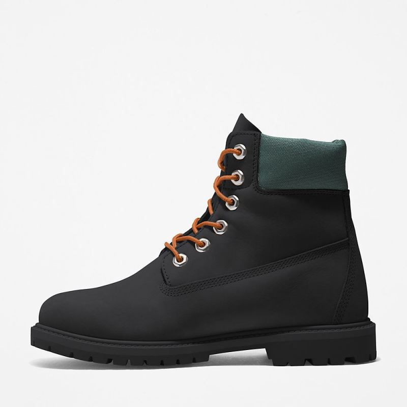 Timberland Heritage 6 Inch Boot for Women in Black/Green