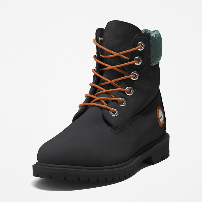 Timberland Heritage 6 Inch Boot for Women in Black/Green