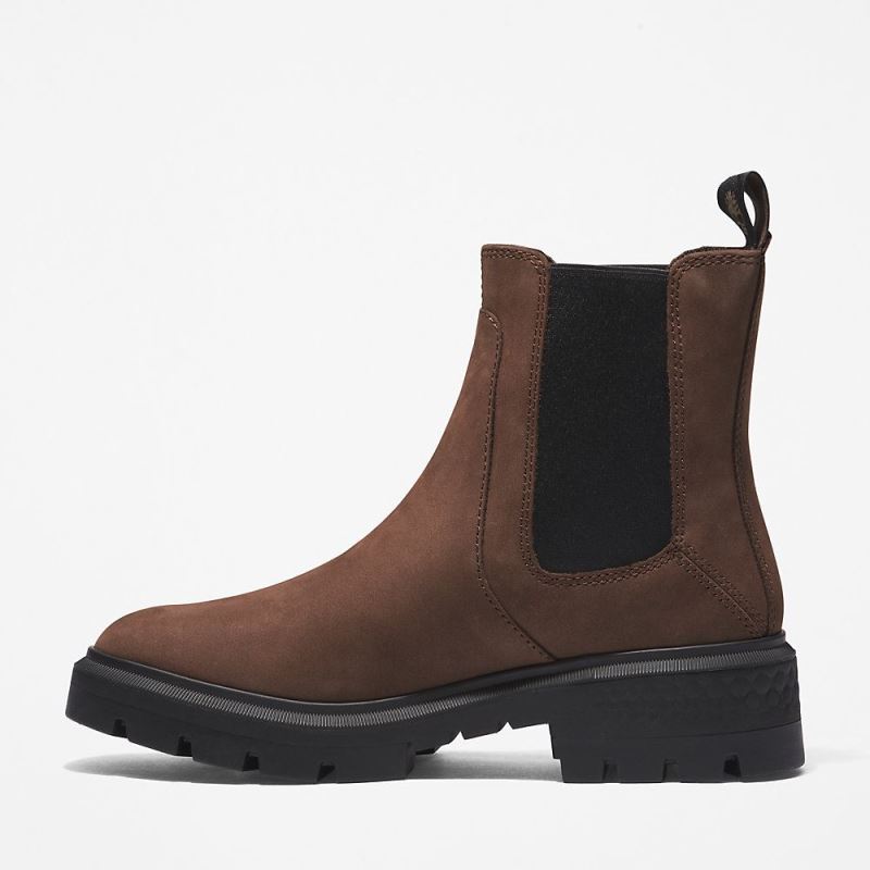 Timberland Cortina Valley Chelsea Boot for Women in Dark Brown