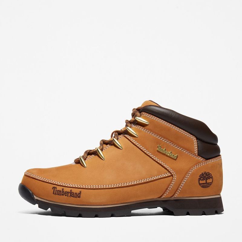 Timberland Euro Sprint Hiker for Men in Yellow Nubuck