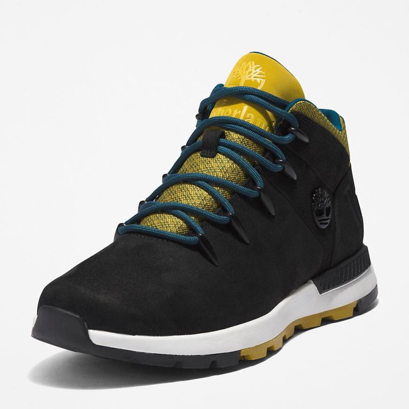 Timberland Sprint Trekker Hiking Boot for Men in Black and Yellow