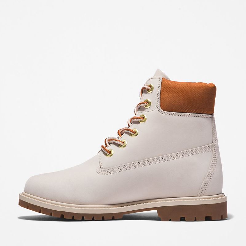 Timberland Heritage 6 Inch Boot for Women in White