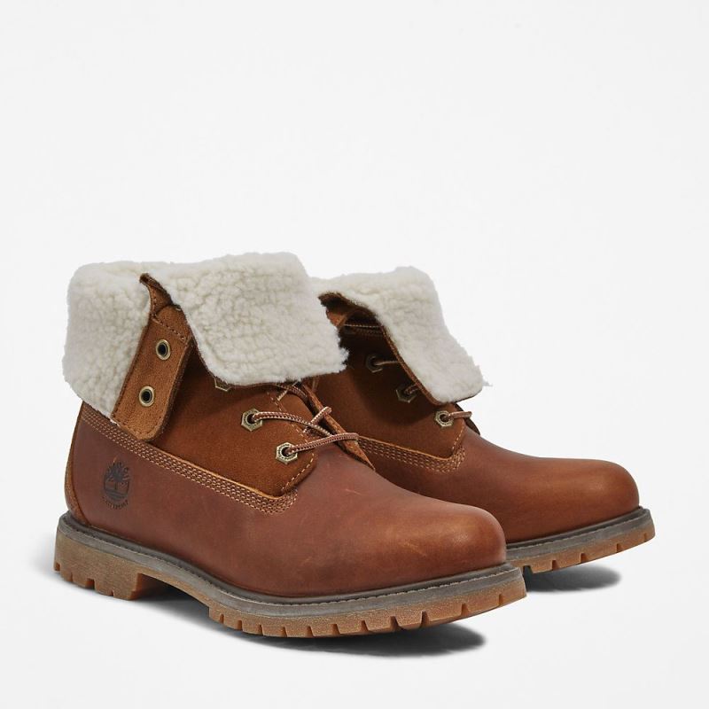 Timberland Authentic Fold-over Boot for Women in Brown