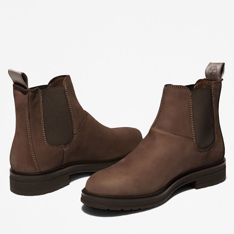 Timberland Hannover Hill Chelsea Boot for Women in Dark Brown