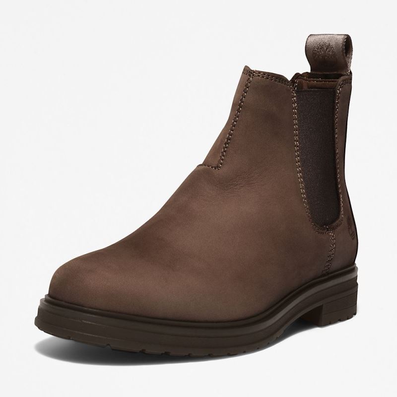 Timberland Hannover Hill Chelsea Boot for Women in Dark Brown