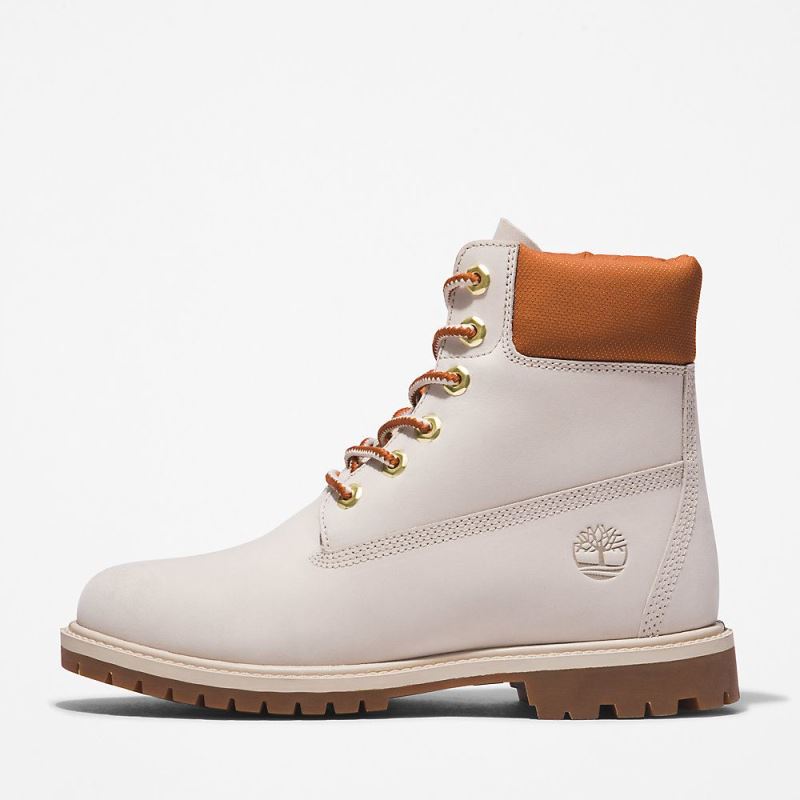 Timberland Heritage 6 Inch Boot for Women in White