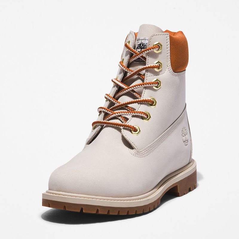 Timberland Heritage 6 Inch Boot for Women in White