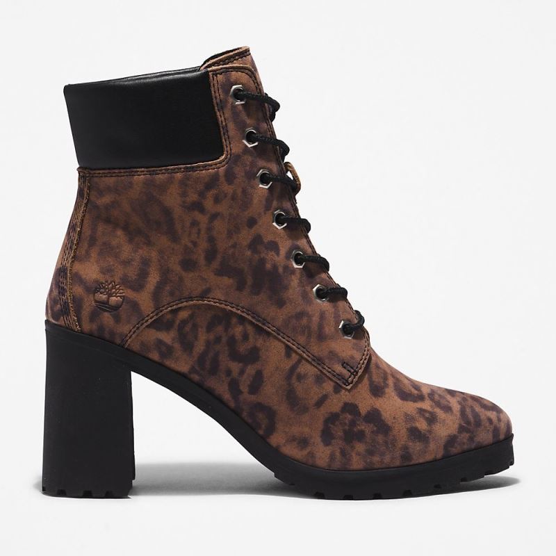 Timberland Allington Heeled 6 Inch Boot for Women in Animal Print