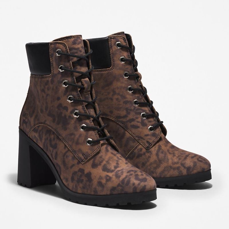 Timberland Allington Heeled 6 Inch Boot for Women in Animal Print