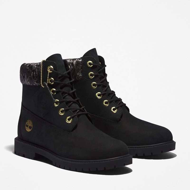 Timberland Heritage 6 Inch Boot for Women in Black