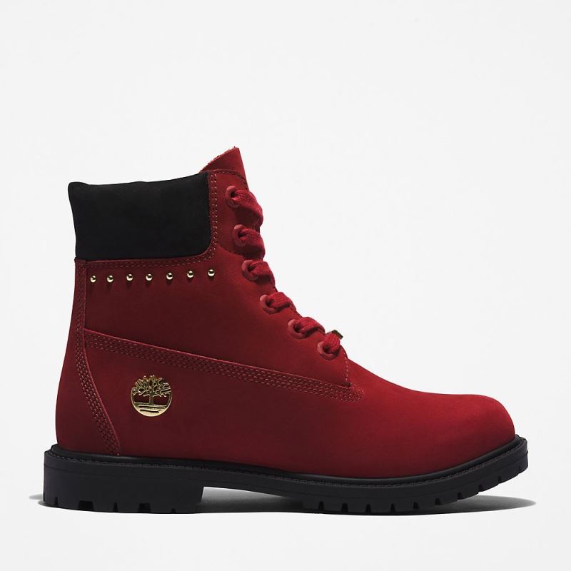 Timberland Heritage 6 Inch Boot for Women in Red