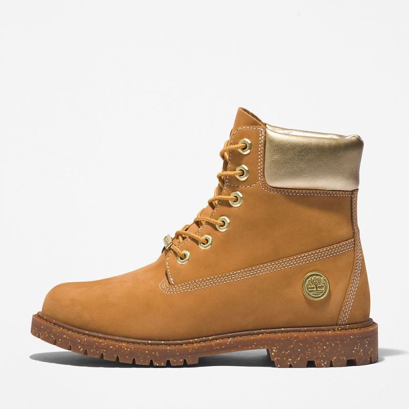 Timberland Heritage 6 Inch Boot for Women in Yellow/Gold